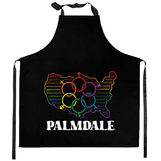 Palmdale Pride Month Pride Flag LGBT Community LGB Kitchen Aprons