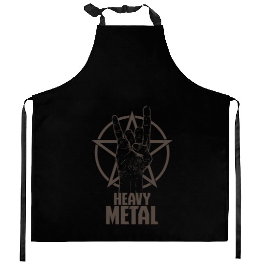 Heavy Metal Music Singer Band Genre Kitchen Aprons