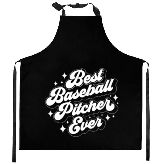 Best Baseball Pitcher Ever Hobby Player Sayings Kitchen Aprons
