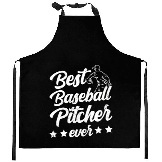 Best Baseball Pitcher Ever Sayings Hobby Player Kitchen Aprons