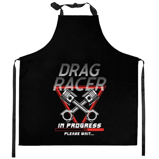 Drag Racing Race Car Retro Vintage Kitchen Aprons