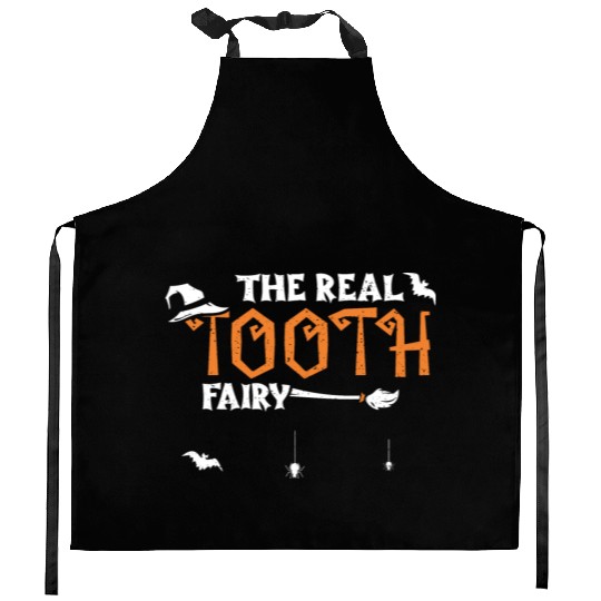 The Real Tooth Fairy - Halloween Kitchen Aprons