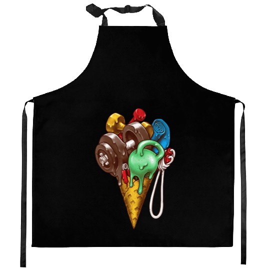 Gym Ice Cream Workout Kitchen Aprons