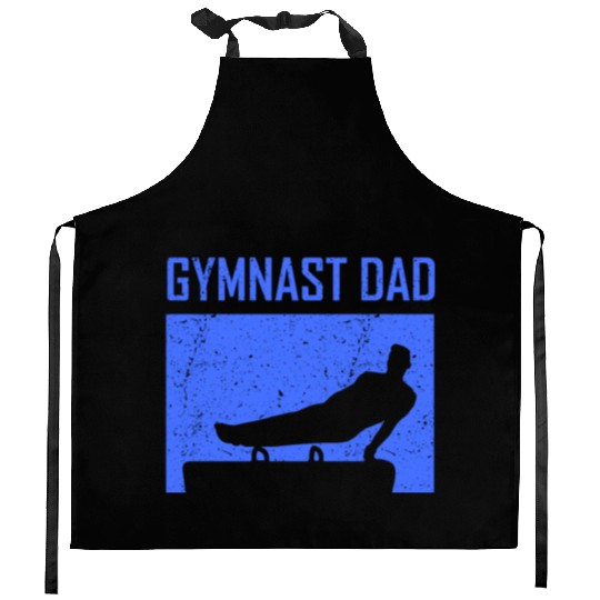 Gymnast Dad Sports Gymnasts Lover Gymnastics Kitchen Aprons