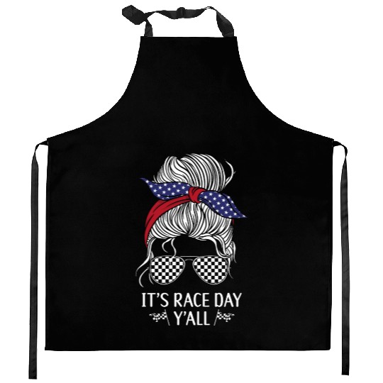 Drag Racing Race Car Girl Kitchen Aprons