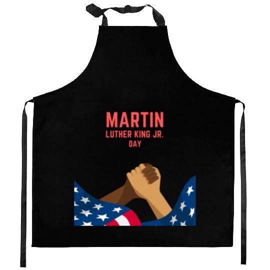 Martin Luther king jr. day Kitchen Aprons