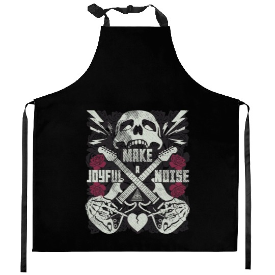 Make a joyful noise with a guitar Kitchen Aprons