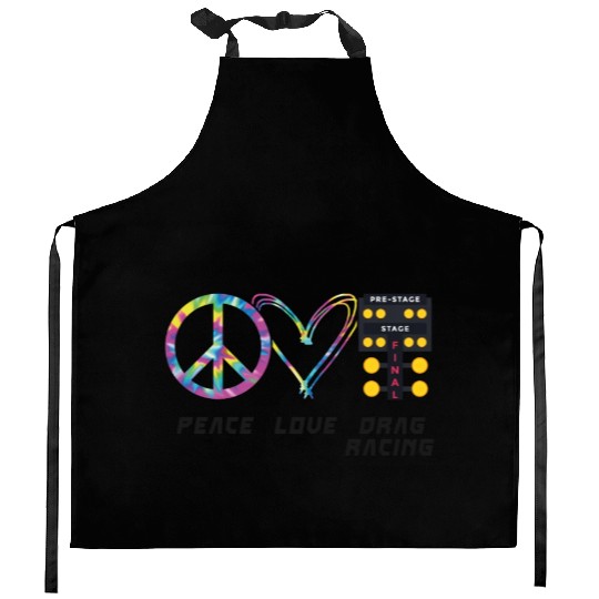 Drag Racing Race Car Girl Retro Kitchen Aprons