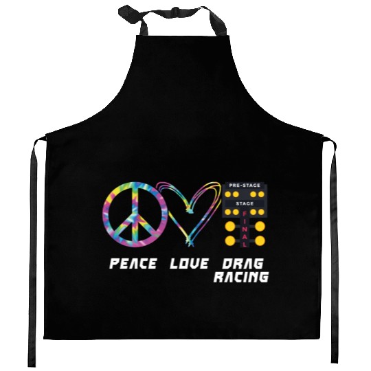 Drag Racing Race Car Girl Retro Kitchen Aprons