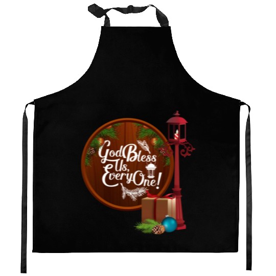 A Christmas Carol Charles Dickens God Bless Us Eve Kitchen Aprons