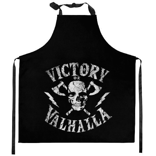 Victory or Valhalla Skull Kitchen Aprons