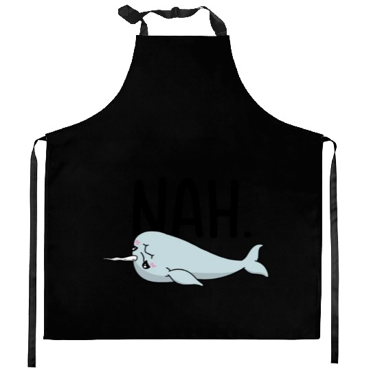 Procrastinating Narwhal Lover Aquatic Animals Kitchen Aprons