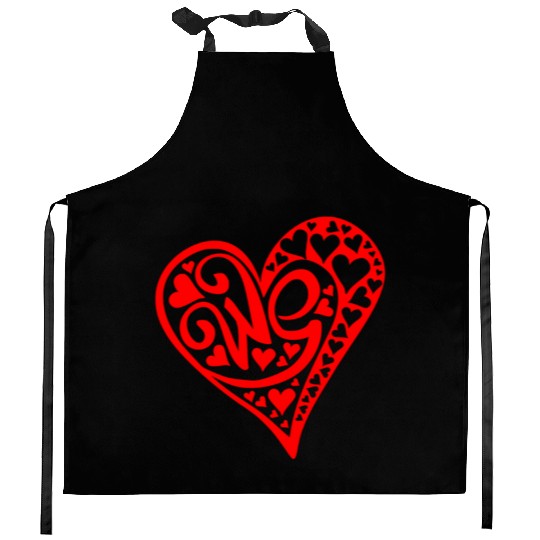 Galentines Day Red Heart We Valentines Day2 Kitchen Aprons