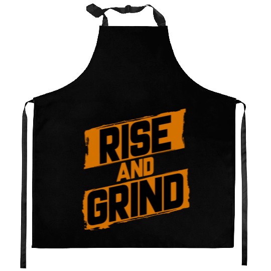 Rise and Grind Kitchen Aprons