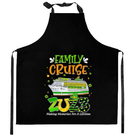 Family Cruise Squad 2023 St Patricks Cruise Kitchen Aprons