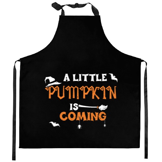 A Little Pumpkin Is Coming Kitchen Aprons