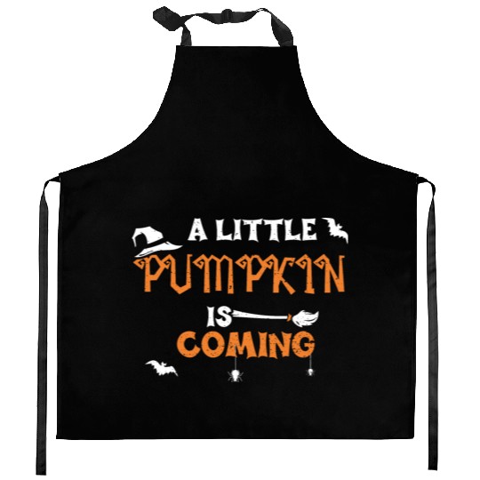 A Little Pumpkin Is Coming Kitchen Aprons
