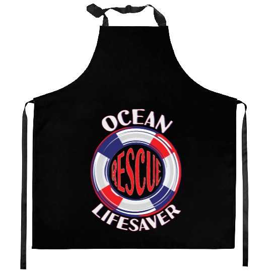 Lifeguard Ocean Rescue Lifesaver Kitchen Aprons