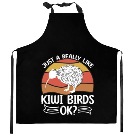 Just A Girl Who Loves Kiwis Kiwi Bird Gift Kitchen Aprons