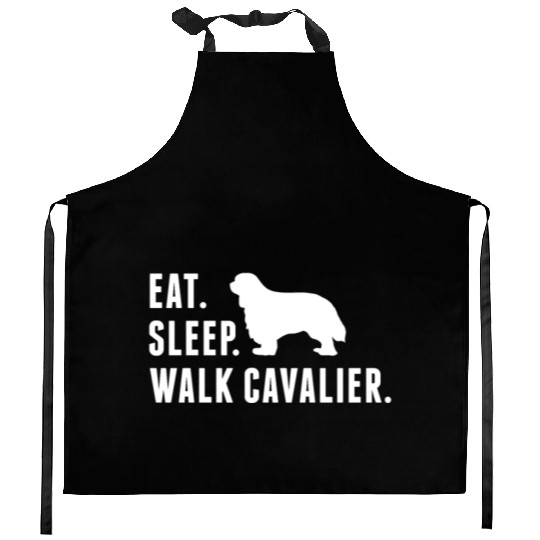 Eat Sleep Walk Cavalier King Charles Spaniel Kitchen Aprons