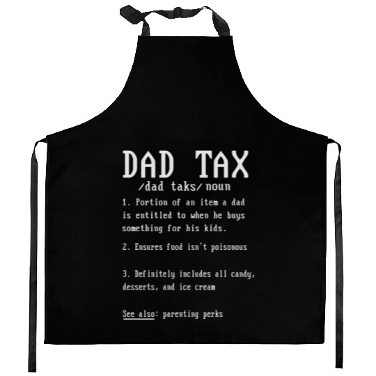 Vintage Dad Tax Definition Men Funny Father's Day Kitchen Aprons