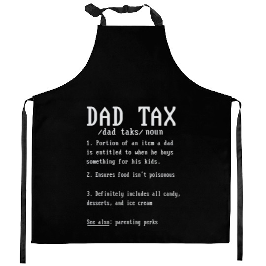 Vintage Dad Tax Definition Men Funny Father's Day Kitchen Aprons