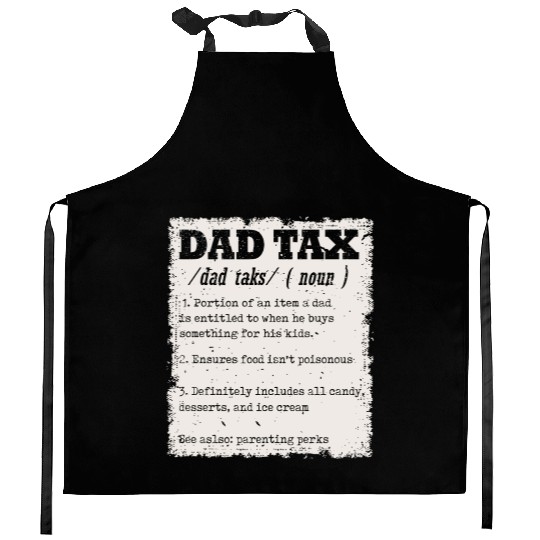 Vintage Dad Tax Definition Men Funny Father's Day Kitchen Aprons