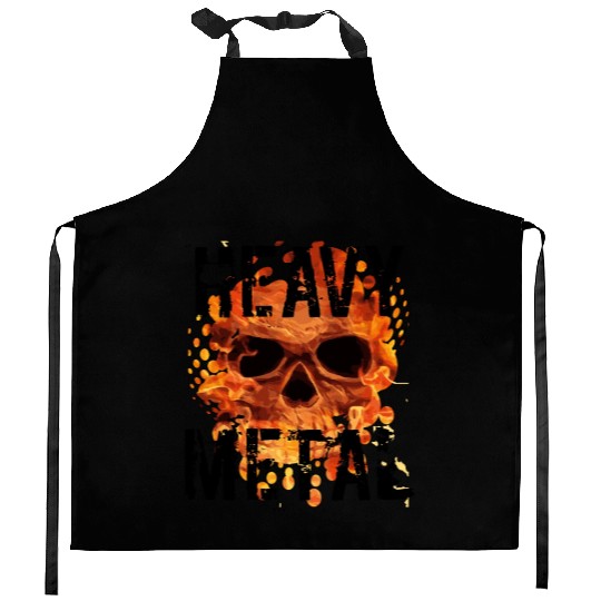Heavy metal Kitchen Aprons
