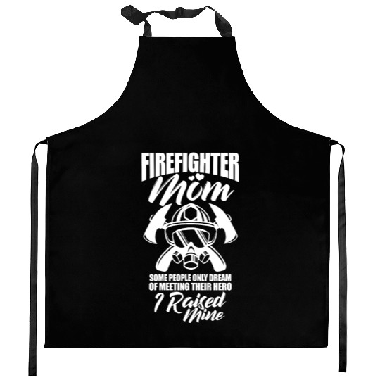 Firefighter Mom Kitchen Aprons