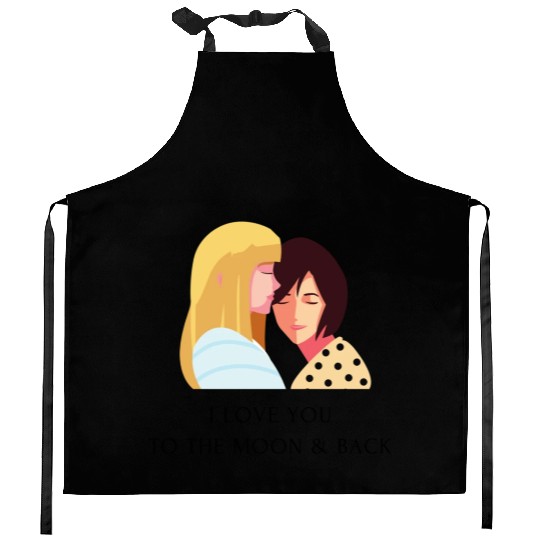 lesbian lgbtq pride valentine day 202 valentines Kitchen Aprons