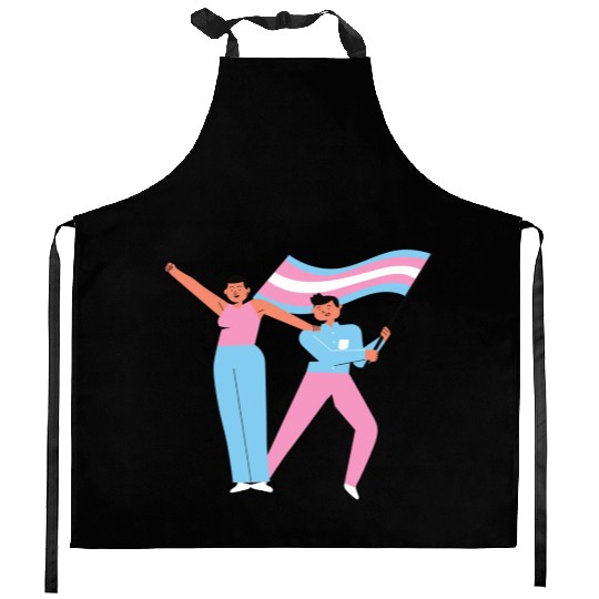 lesbian lgbtq pride valentine day 2023 valentines Kitchen Aprons