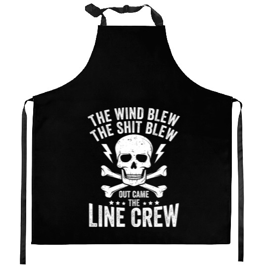 Funny Electrical Lineman Saying Thank A Lineman Kitchen Aprons