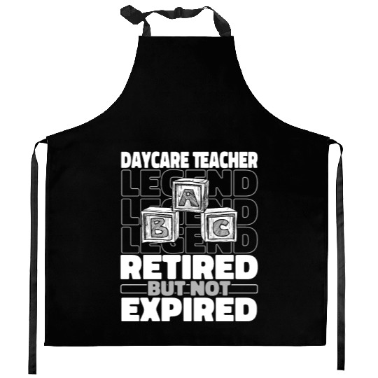 Daycare Teacher Retired Kitchen Aprons