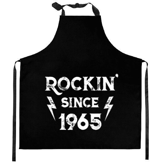 57 Year Old: Classic Rock 1965 57th Birthdayfantas Kitchen Aprons