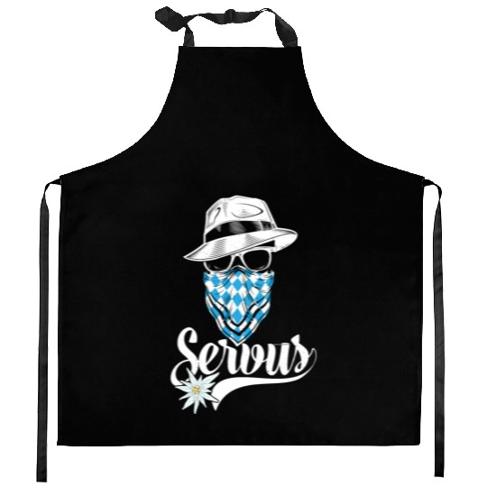Bavarian Outlaw - Servus Bavaria Kitchen Aprons