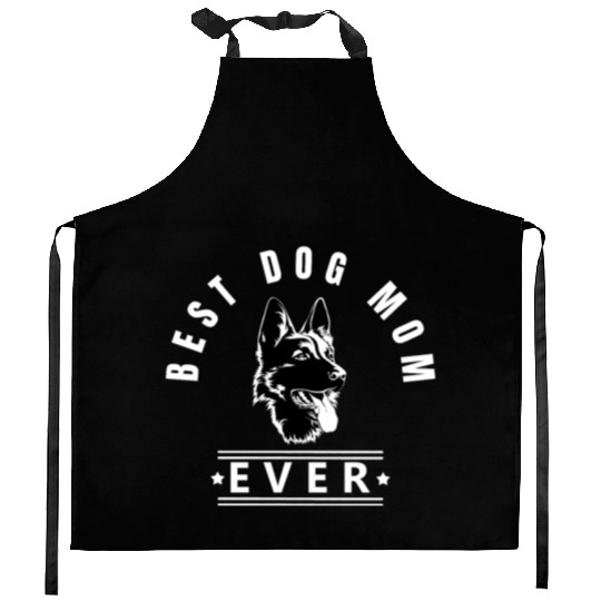 Best dog mom ever German Shepherd w Kitchen Aprons