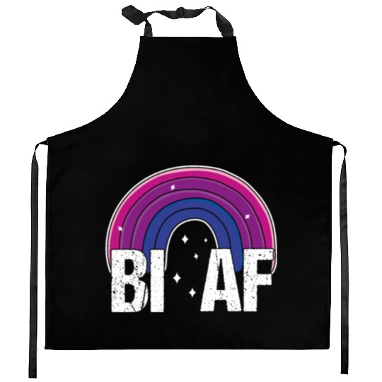 Bi AF Bisexual Pride Flag Rainbow Kitchen Aprons