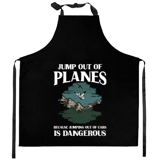 Skydive, SKydiving, Skydiver Kitchen Aprons