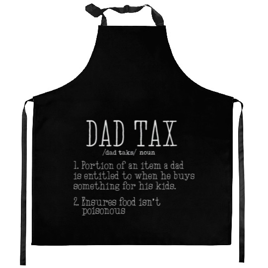 Vintage Dad Tax Definition Men Funny Father's Day Kitchen Aprons
