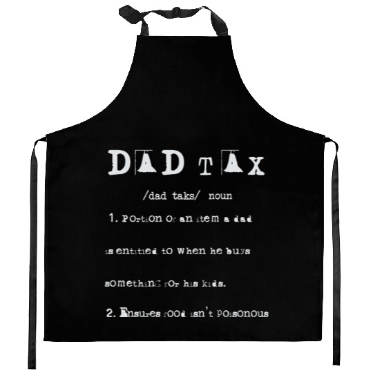Vintage Dad Tax Definition Men Funny Father's Day Kitchen Aprons