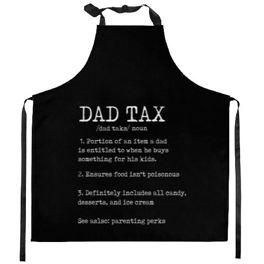 Vintage Dad Tax Definition Men Funny Father's Day Kitchen Aprons