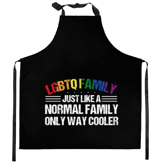 LGBTQ Family Gay Pride Month Rainbow Kitchen Aprons