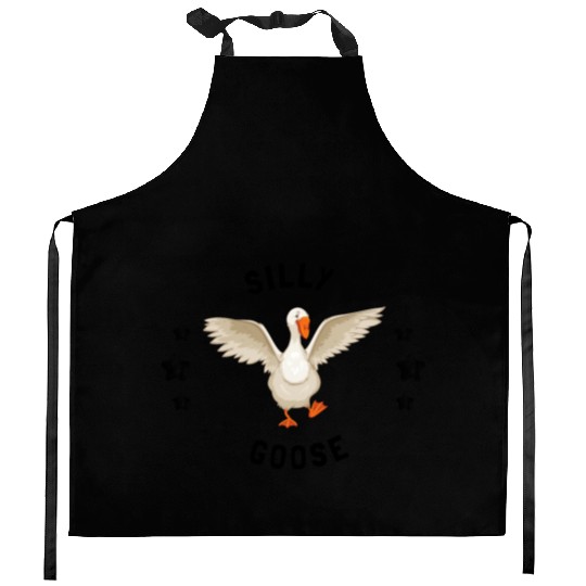 silly goose Kitchen Aprons