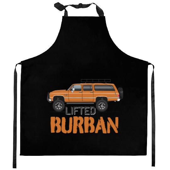 burban Burnt Orange Kitchen Aprons