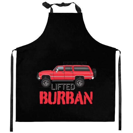 burban Cardinal Red Kitchen Aprons