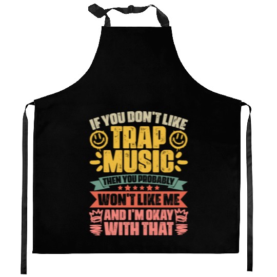 Retro Trap Music Trapping A Trap Vibes Trap Music Kitchen Aprons