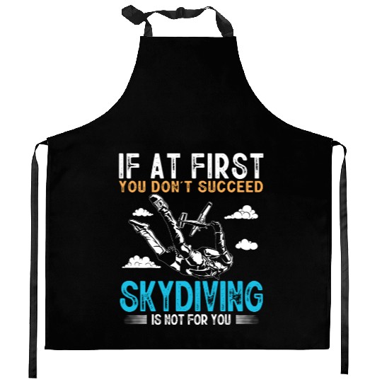 Skydiving, Skydiver , Sky diver Kitchen Aprons