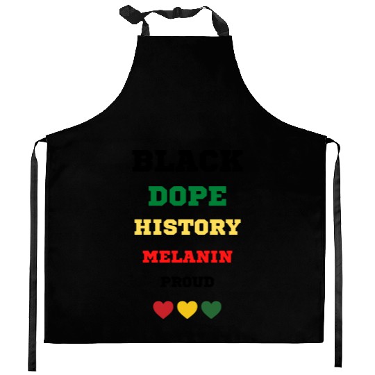 Black and Proud Kitchen Aprons