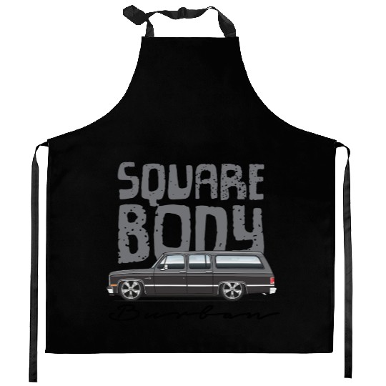 SQUARE Charcoal Kitchen Aprons