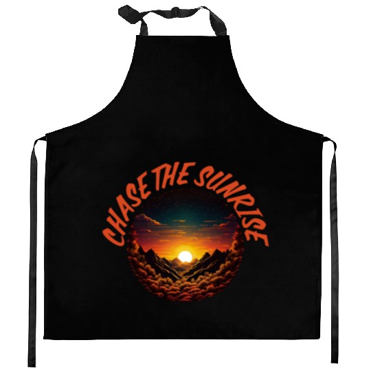 Chase the Sunrise in Nature Kitchen Aprons